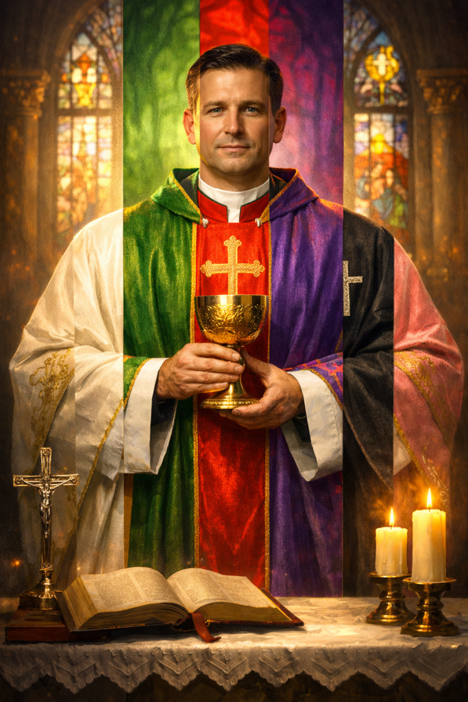 WHY PRIESTS WEAR DIFFERENT COLORS AT MASS (AND WHAT THEY MEAN)