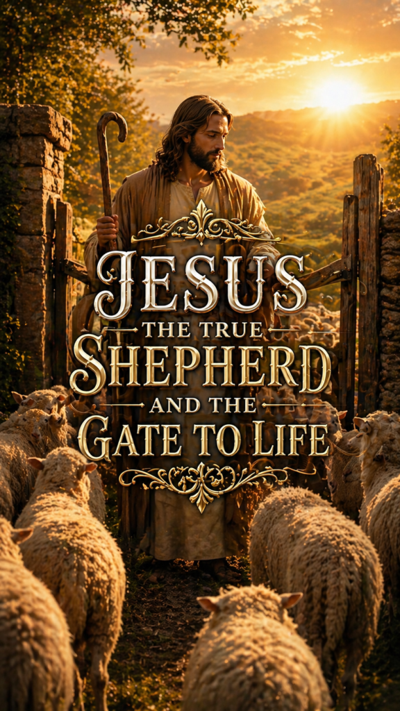 JESUS THE TRUE SHEPHERD AND THE GATE TO LIFE