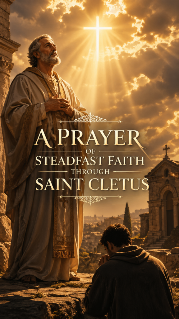 A PRAYER OF STEADFAST FAITH THROUGH SAINT CLETUS