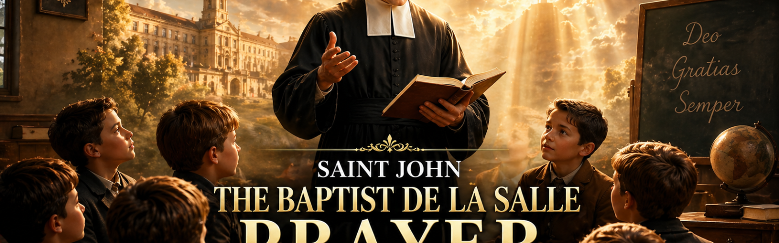 SAINT JOHN THE BAPTIST DE LA SALLE PRAYER FOR GUIDED HEARTS